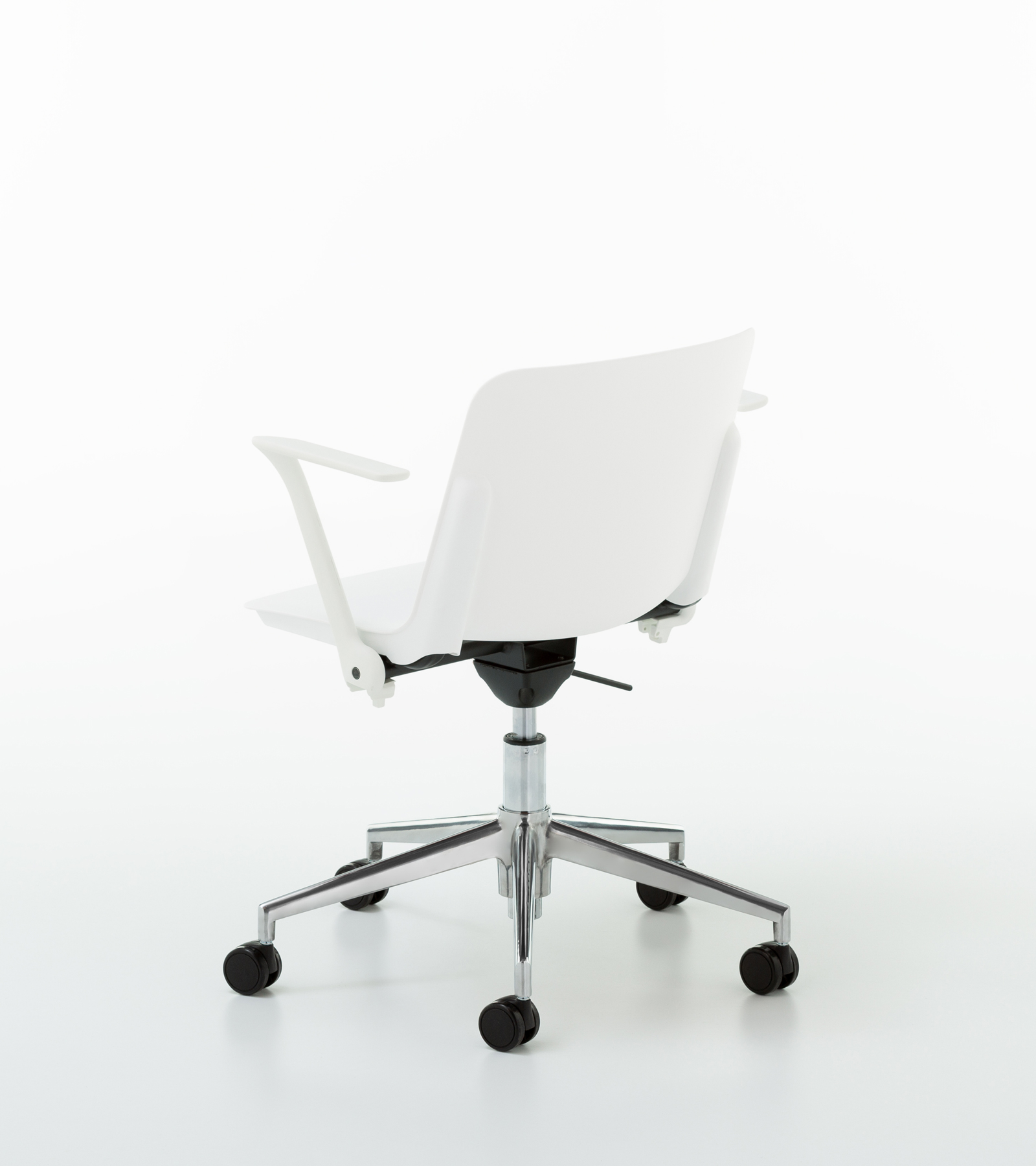 fast tekerlekli kollu beyaz arka