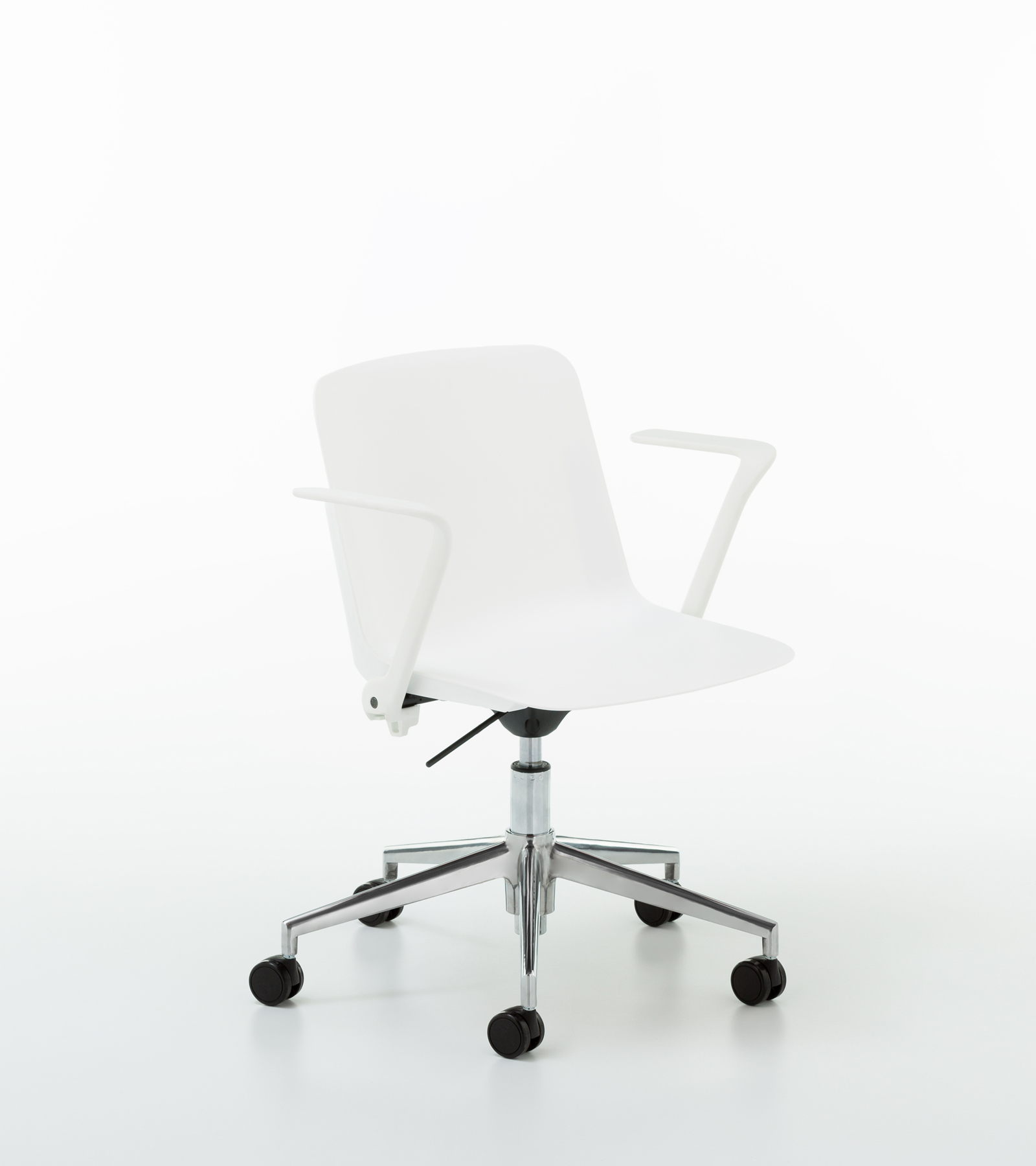 fast tekerlekli kollu beyaz yan