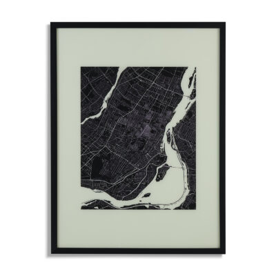 URB WDC P Urban Framed Glass Wall Decor